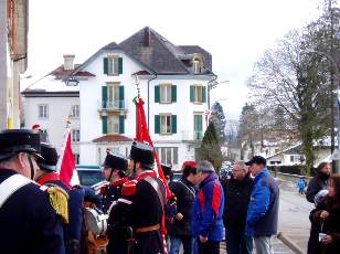 Commémoration 1 février 1871, l'armée du Général Bourbaki entre aux Verrières
