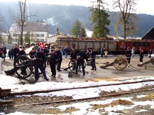 Commémoration 1 février 1871, l'armée du Général Bourbaki entre aux Verrières