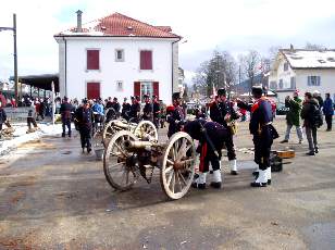 Commémoration 1 février 1871, l'armée du Général Bourbaki entre aux Verrières