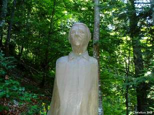 Georges-André Favre, sculpteur, 1998, autoportrait