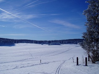 Balade à ski sur les plateaux du Jura Vaudois