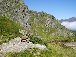 La montée au lac Bleu