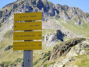 La montée au lac Bleu