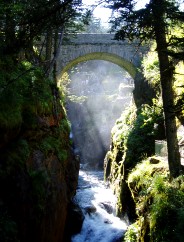 Le Pont d'Espagne, parc national des Pyrénées sur la commune de Cauterets