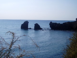 Les falaises avec les deux frères