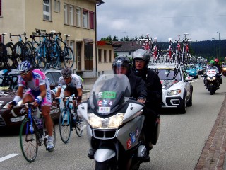 Passage du Tour de France 2009 à L'Auberson, étape Pontarlier-Verbier